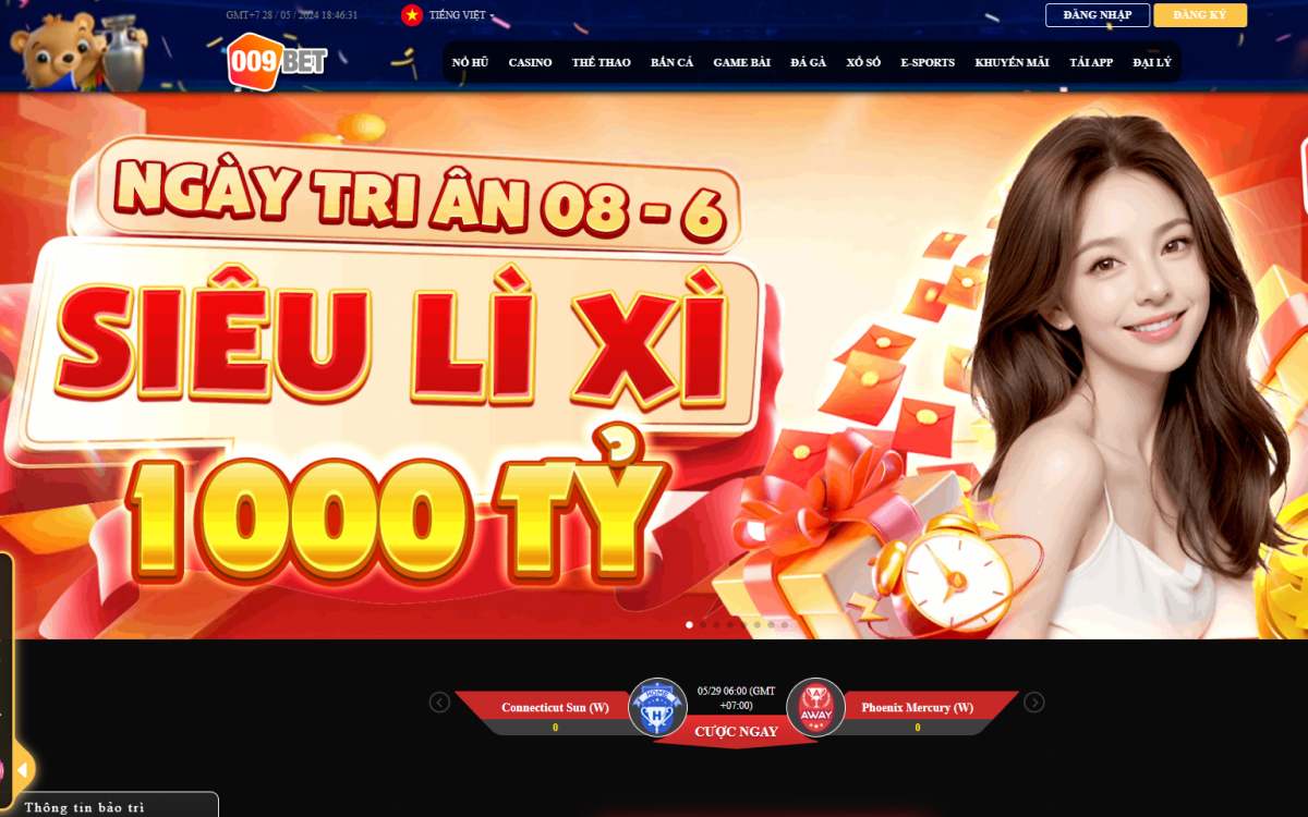 009Bet tặng 188K nạp đầu